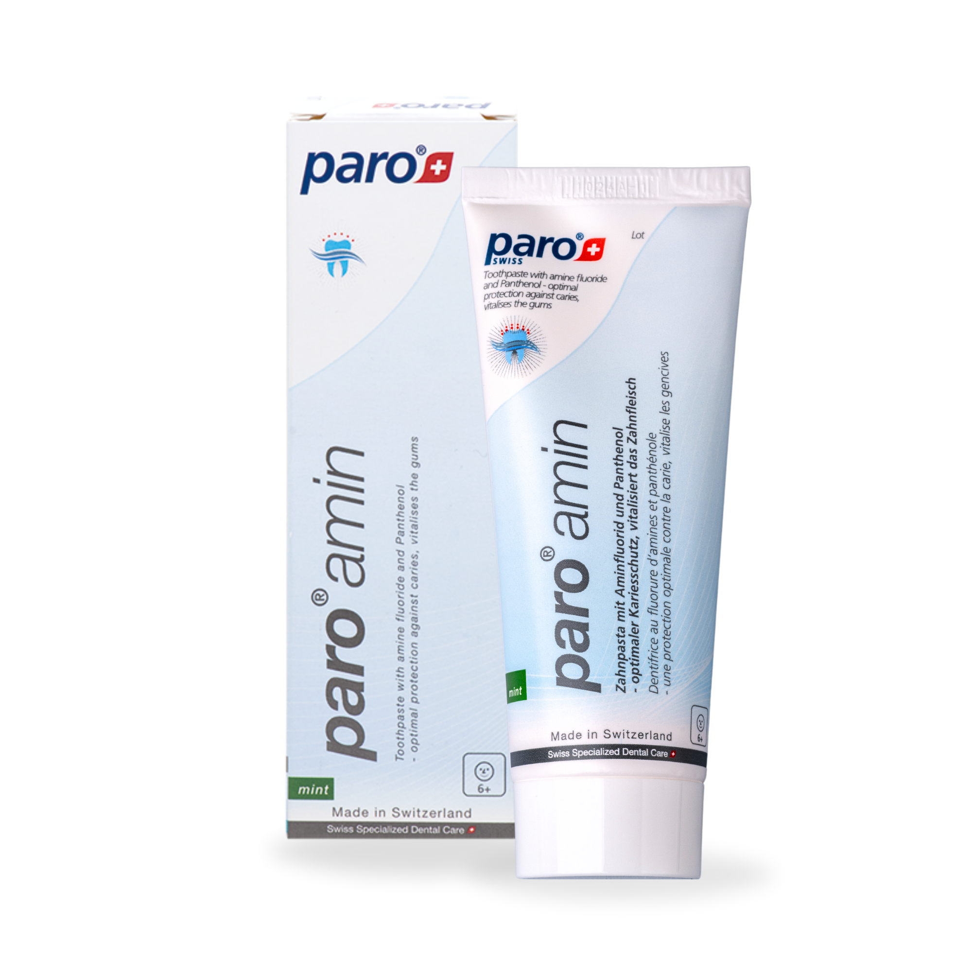 Zahnpasta|paro® amin|mit Amin Flourid 1250 ppm|75 ml