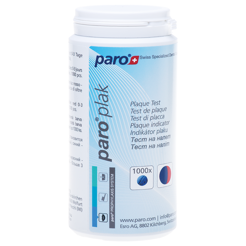 paro® plak, 2-Farben Tabletten, rot/ blau, 1000 Stück