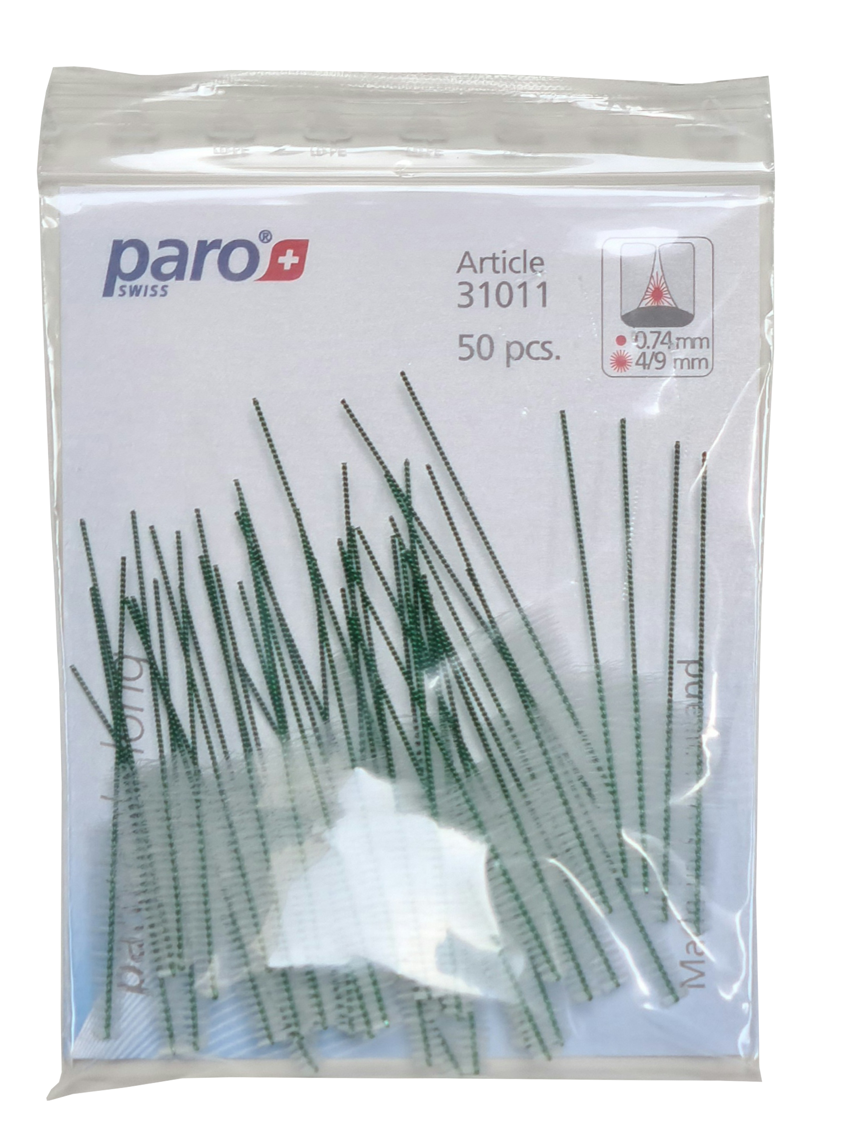 paro® isola long, medium, grün, konisch, ø 4/9 mm, 50 Stück